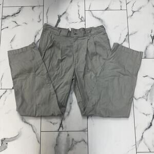 Men's Grey and Green Trousers